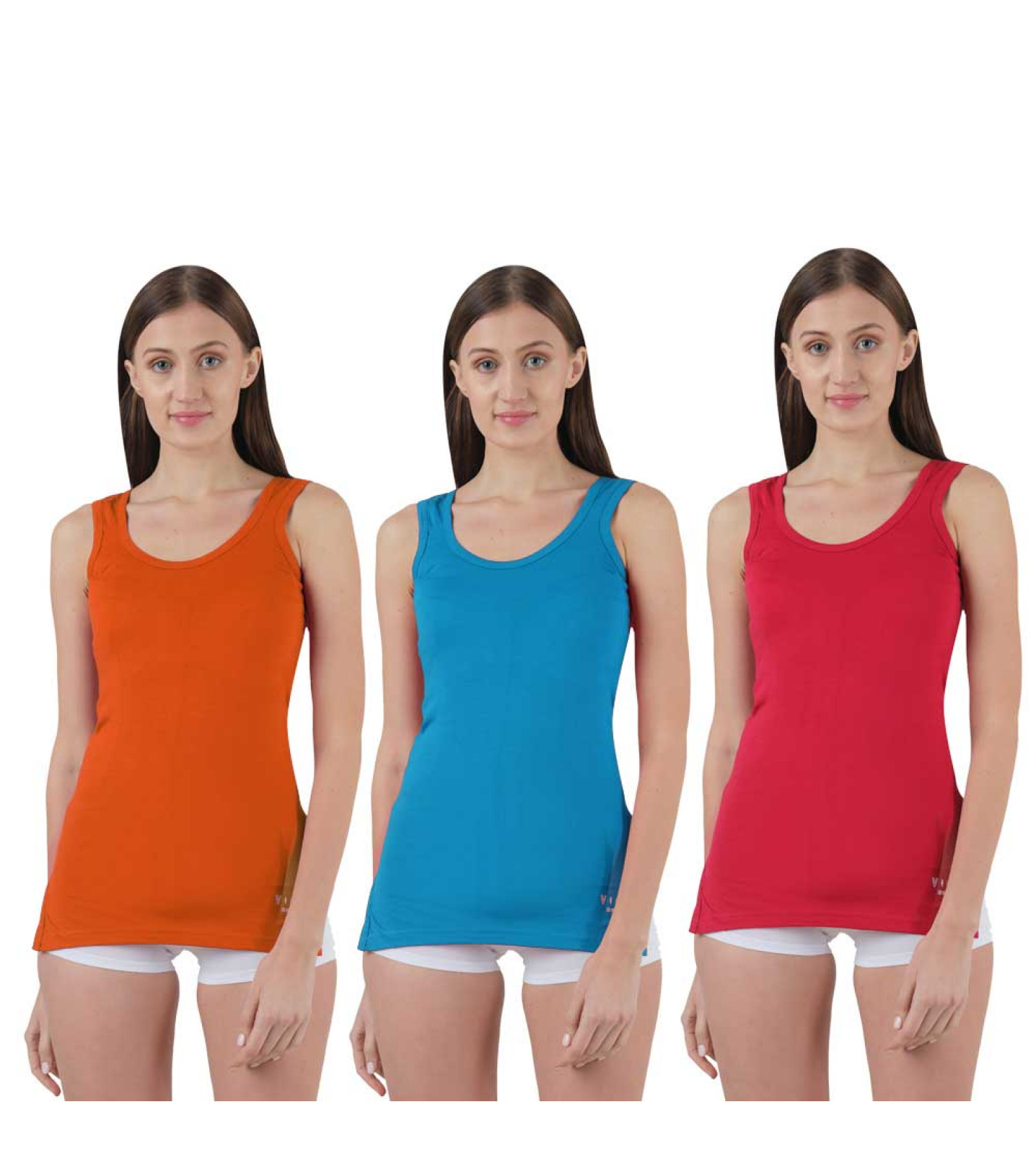 Vink Multicolor Womens Camisole Slip 3 Pack Combo